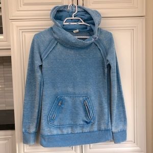 Roxy distressed blue surfer hoodie